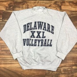Vintage 90s Delaware college volleyball sweatshirt